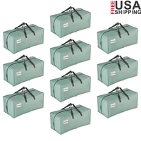 Heavy Duty Extra Large Moving Bags 10 Pack with Backpack Straps Foldable Storage Totes Ideal Camping and Organizing 1