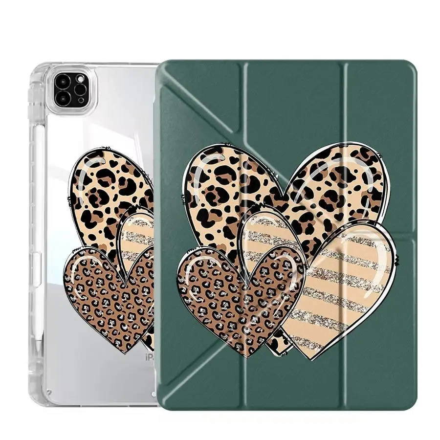 Y-Fold Hearts Tablet Case with Adjustable Holder