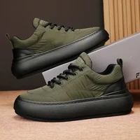 Men Fashion Waterproof Snow Cotton Shoes  Winter New Soft Sole Vulcanized Warm Shoes with Plush Man Shoes Zapatillas Hombre 1