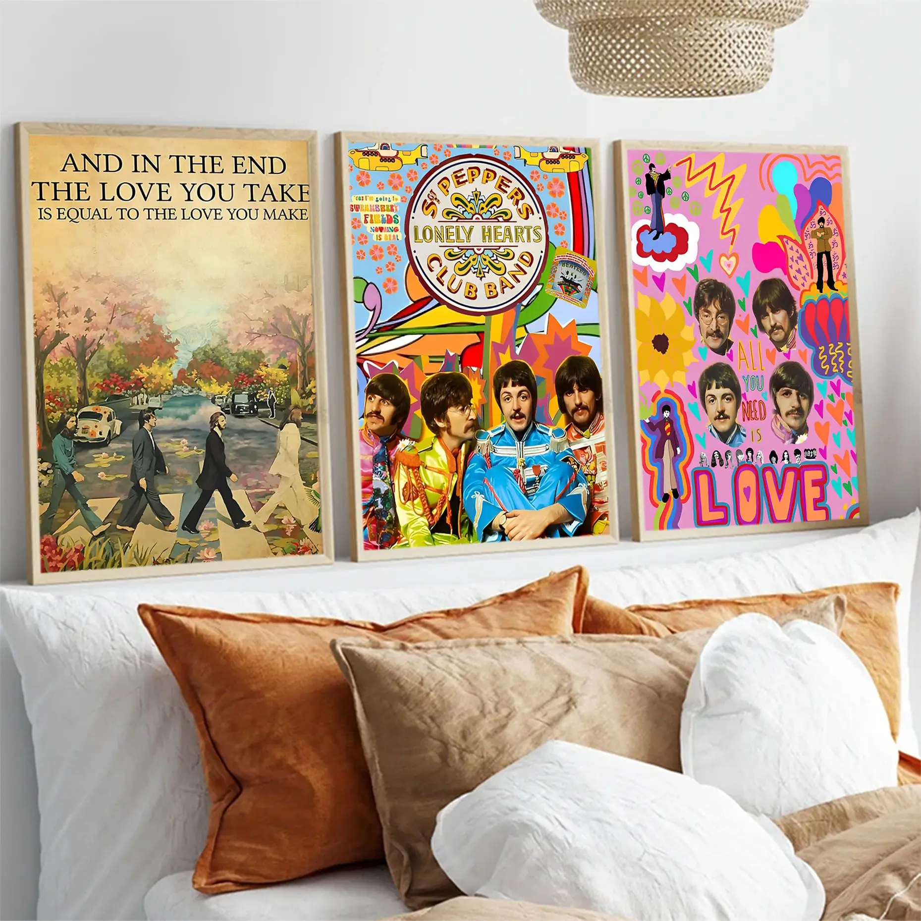 T-The-B-Beatles Rock Band Movie Sticky Poster Whitepaper Prints Poster Artwork Nordic Home Decor
