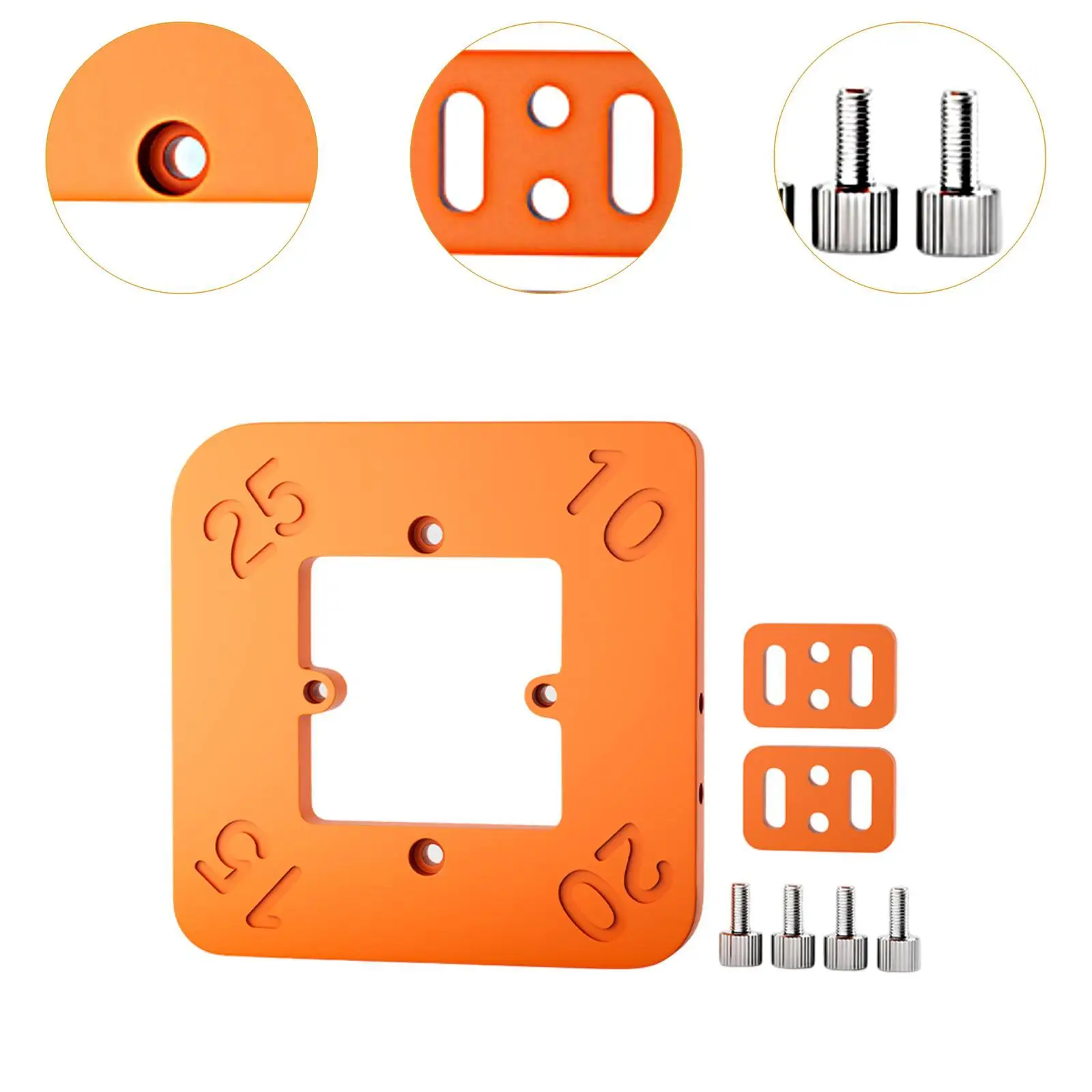 Woodworking Round Corner Radius Template High Hardness Portable Clearly Marked Easy to Use 8mm Thick Radius Jig Multipurpose