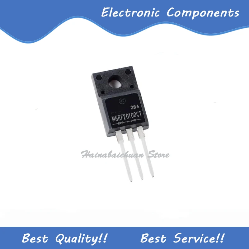 

10 Pcs/Lot MBRF20100CT TO-220AB New and Original In Stock