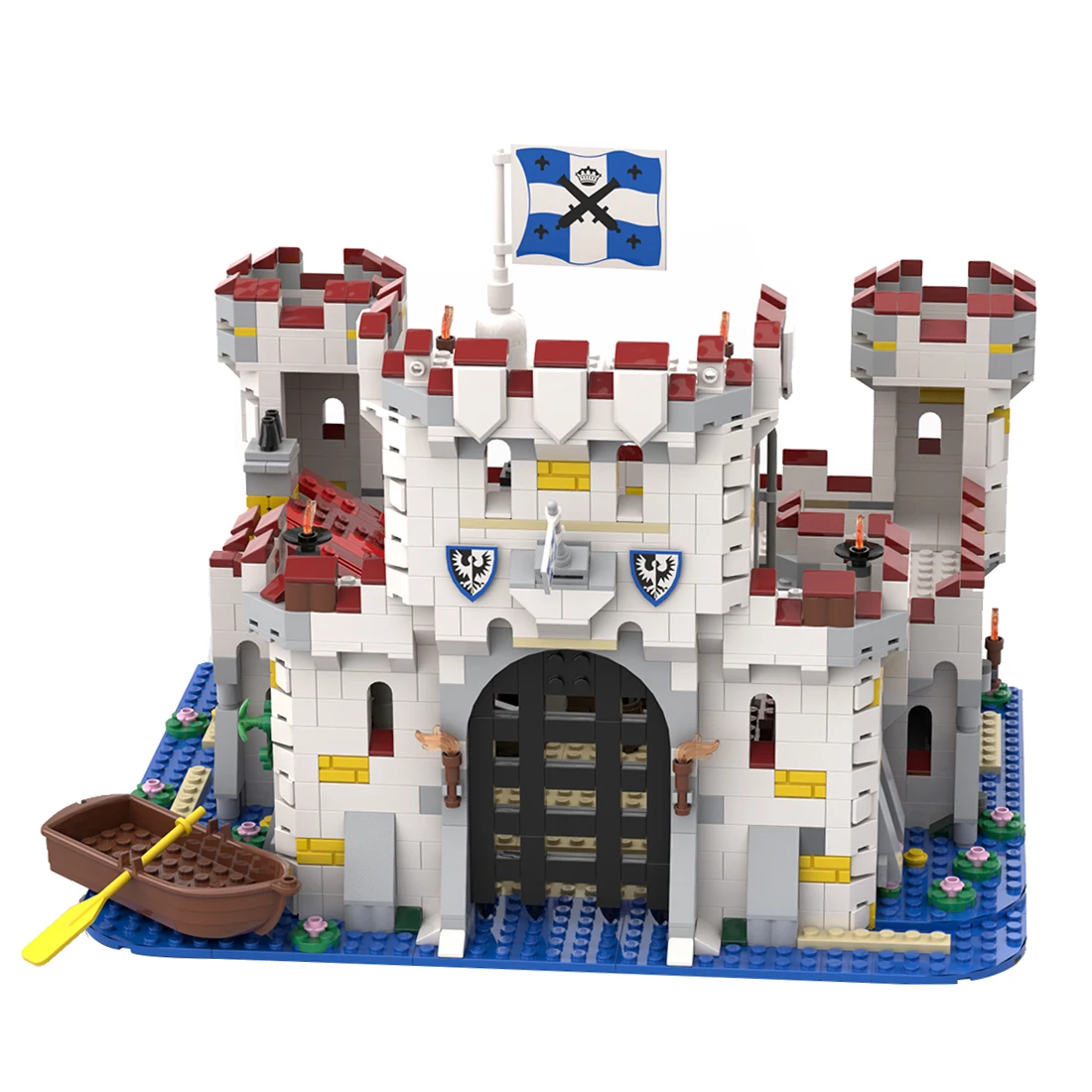 

1498+PCS Building Blocks MOC Medieval Pirate Castle Model Block DIY Assembly Toy Gift