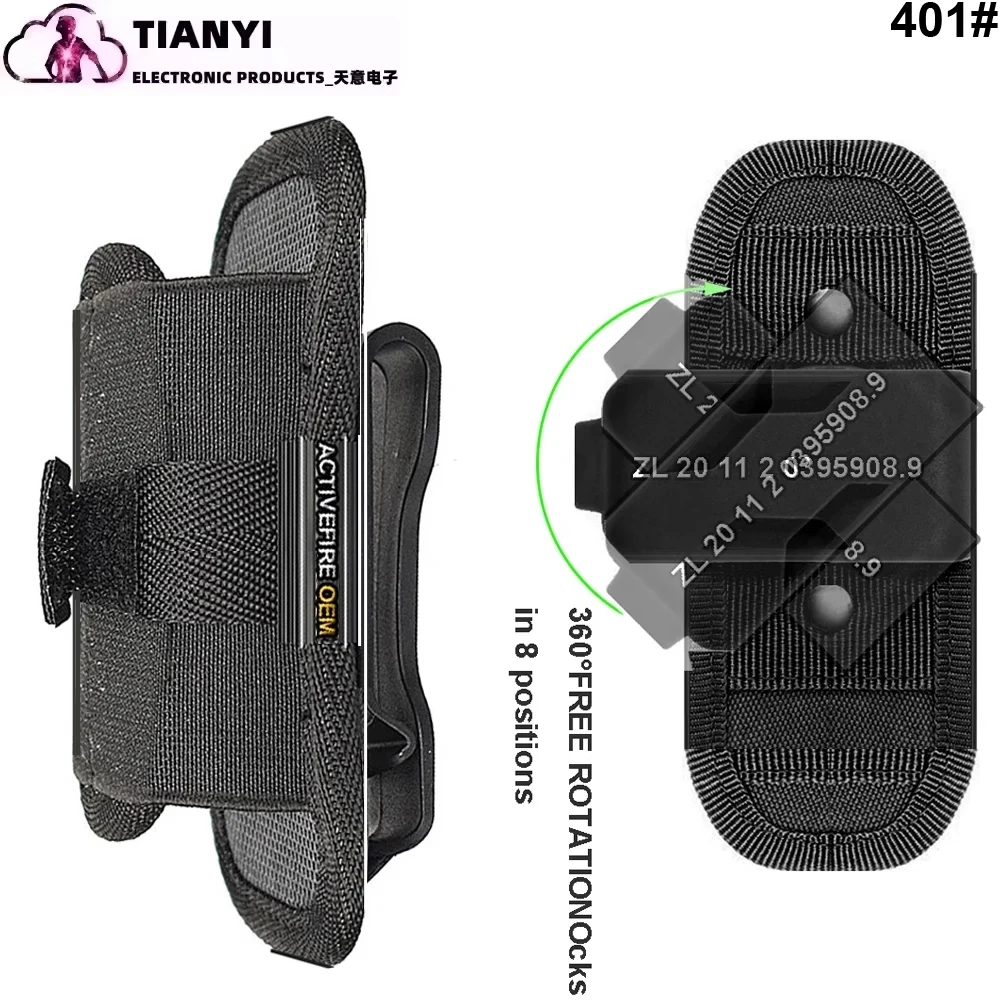 Flashlight Holster Stretchy Nylon LED Flashlight Holster for Duty Belt Carry Case Holder 360 Degree Rotatable Clip flashlight holster,flashlight holder