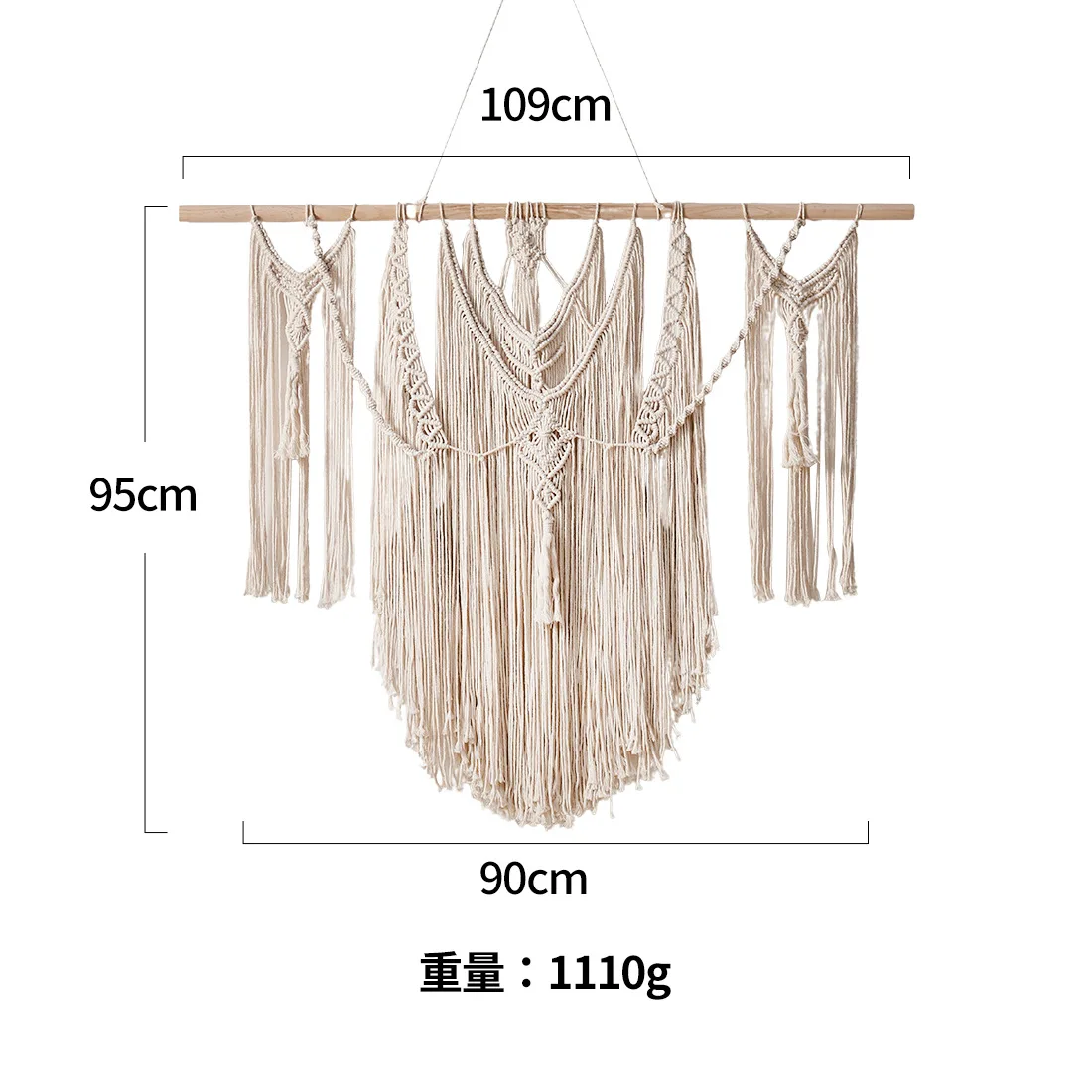 three tassel pieces