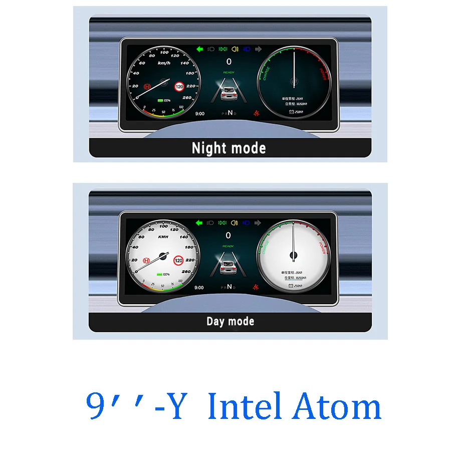 9'' 10.26'' For Tesla Model 3 Y car lcd meter instrument dashboard