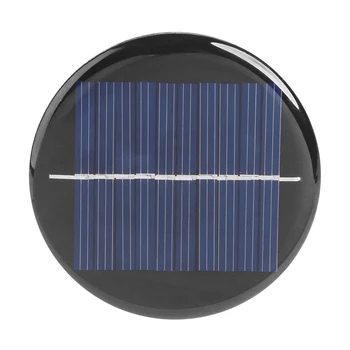 1/2Pcs Mini Solar Panel DIY Power Battery Cell Charger Portable Solar System Board Round Lamp Panel Charging 1
