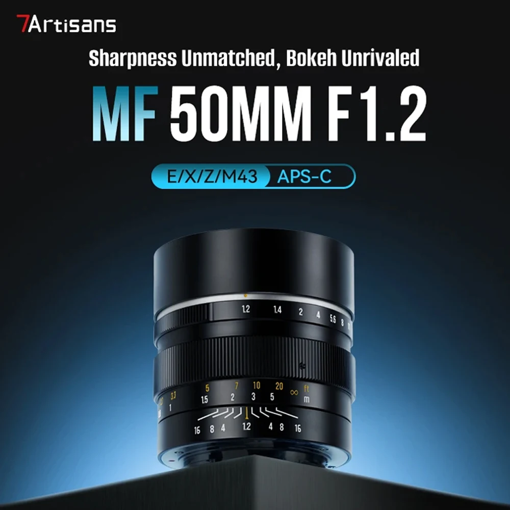 7artisans 50mm F1.2 APS-C 프레임 수동 초점 대구경 프라임 렌즈 (..