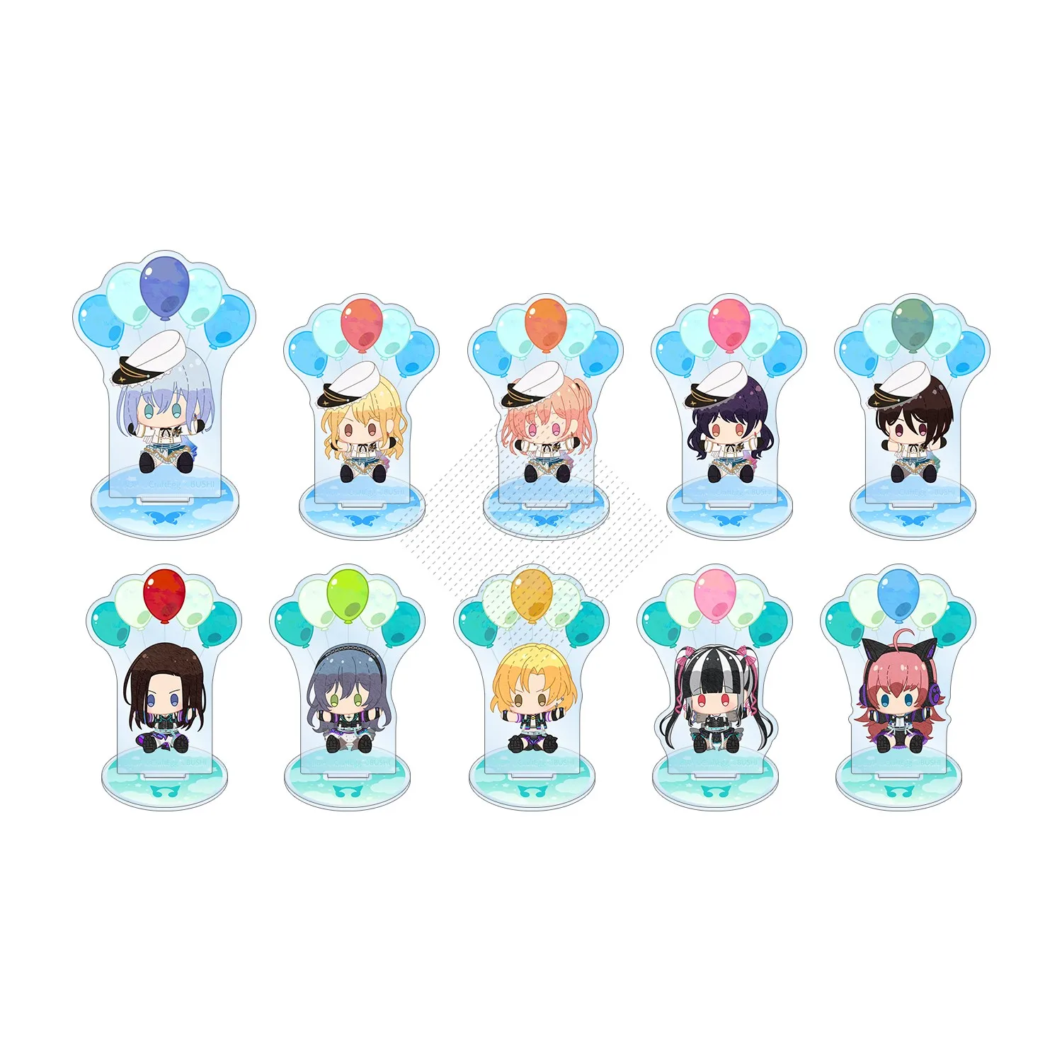 

Игрушка для косплея Kurata Mashiro Hiromachi Nanami Tsukushi Kirigaya, акриловая искусственная мини-фигурка из аниме, игрушка для подарка