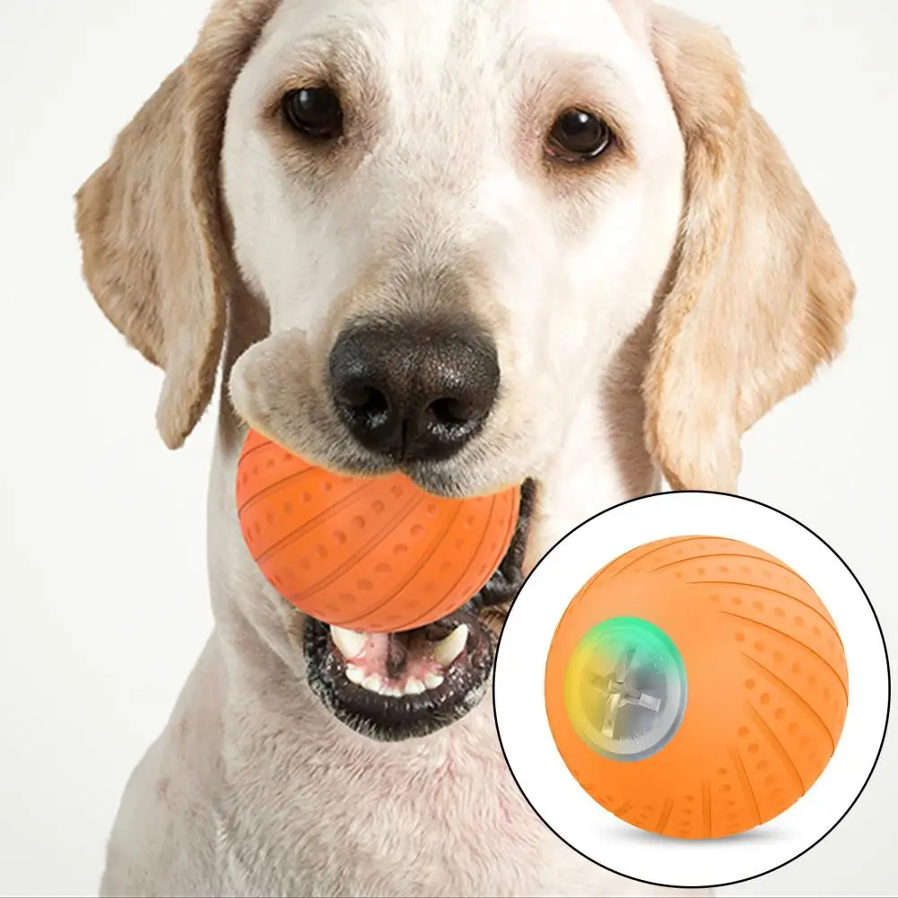

Игрушка для домашних животных, перезаряжаемая игрушка для собак со светодиодной подсветкой, автоматический вращающийся шар для предотвращения скуки
