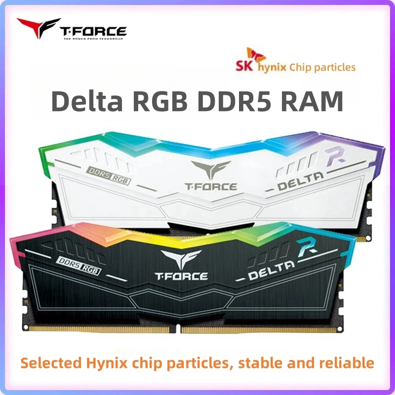 メモリー DDR5 T-Force Delta RGB CL30 6000MHz 32gb DELTA RGB DDR5 DESKTOP MEMORY BLACK 32GB(2x16GB) 8000MHz