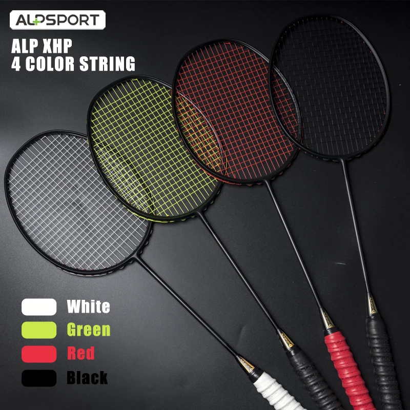 Badminton Racket 2 pcs/1 batch Alpsport XHP 6U 72g Ultralight G4 T800 Original full carbon fiber 22-30lbs Professional