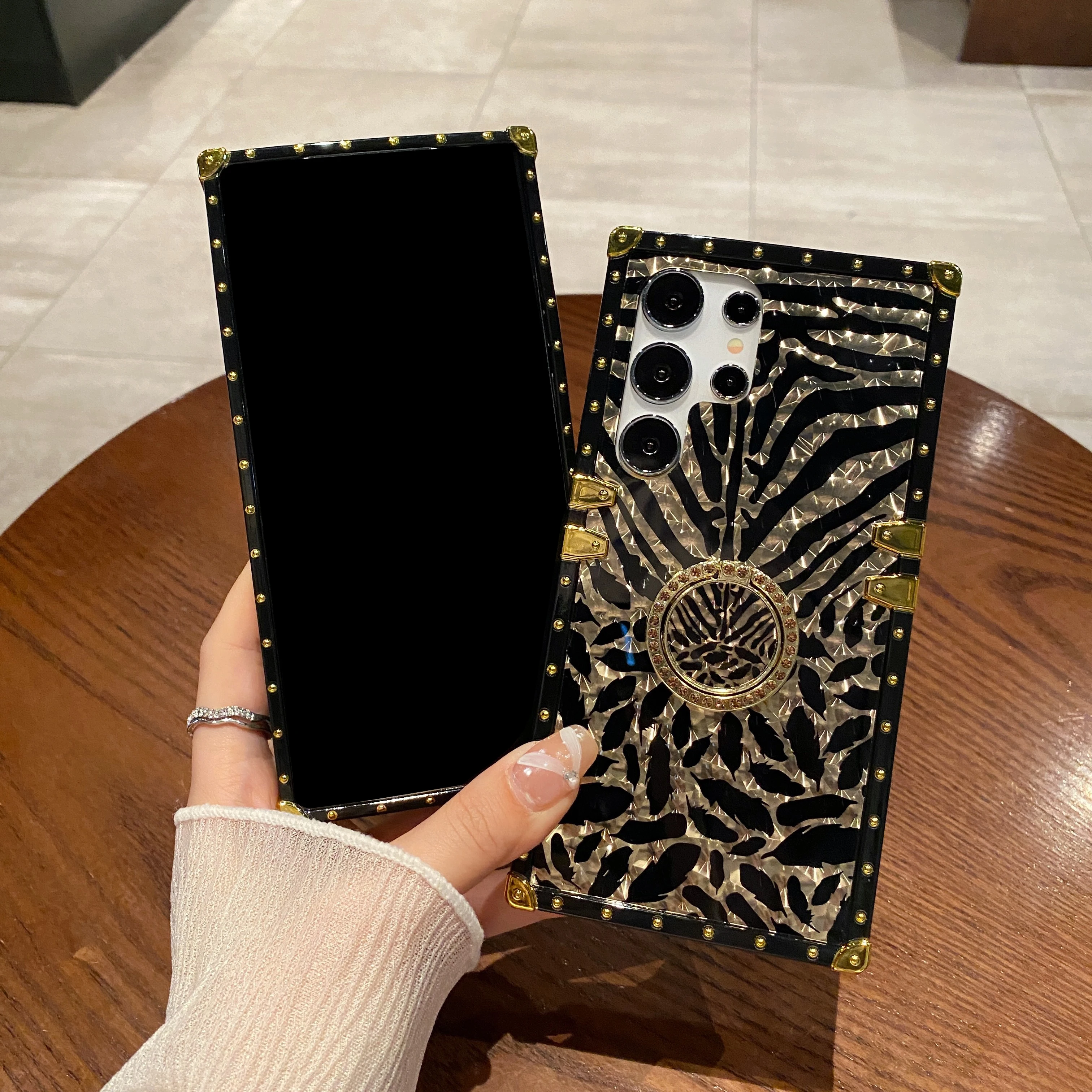 Luxury Gold Phone Case With Ring For Xiaomi Redmi Note Series_voghion.com