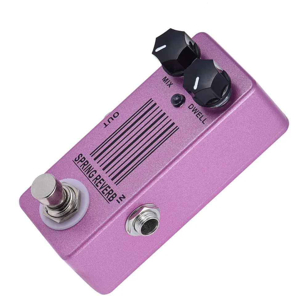 MOSKYAUDIO SPRING REVERB Mini Guitar Effect Pedal MP-51 True Bypass Metal Electric Guitar Effects Processors efeito guitarra 