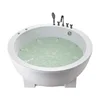 Custom Made Modern High Quality Indoor Red Color Acrylic Bathtub Round Acrylic 4