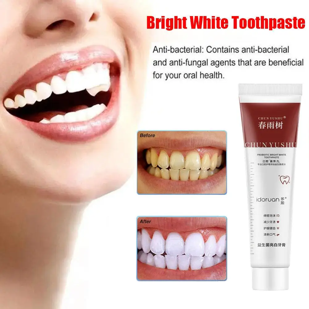 

100g Bright White Toothpaste Teeth Whitening Toothpaste Care Toothpaste Fresh Breath Prevents Plaque