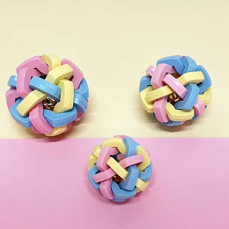 كرة لعبة مطاطية للكلاب مع جرس، ارتداد ناعم، مقاومة للعض، تنظيف الأسنان، شكل غير منتظم، مستلزمات التدريب