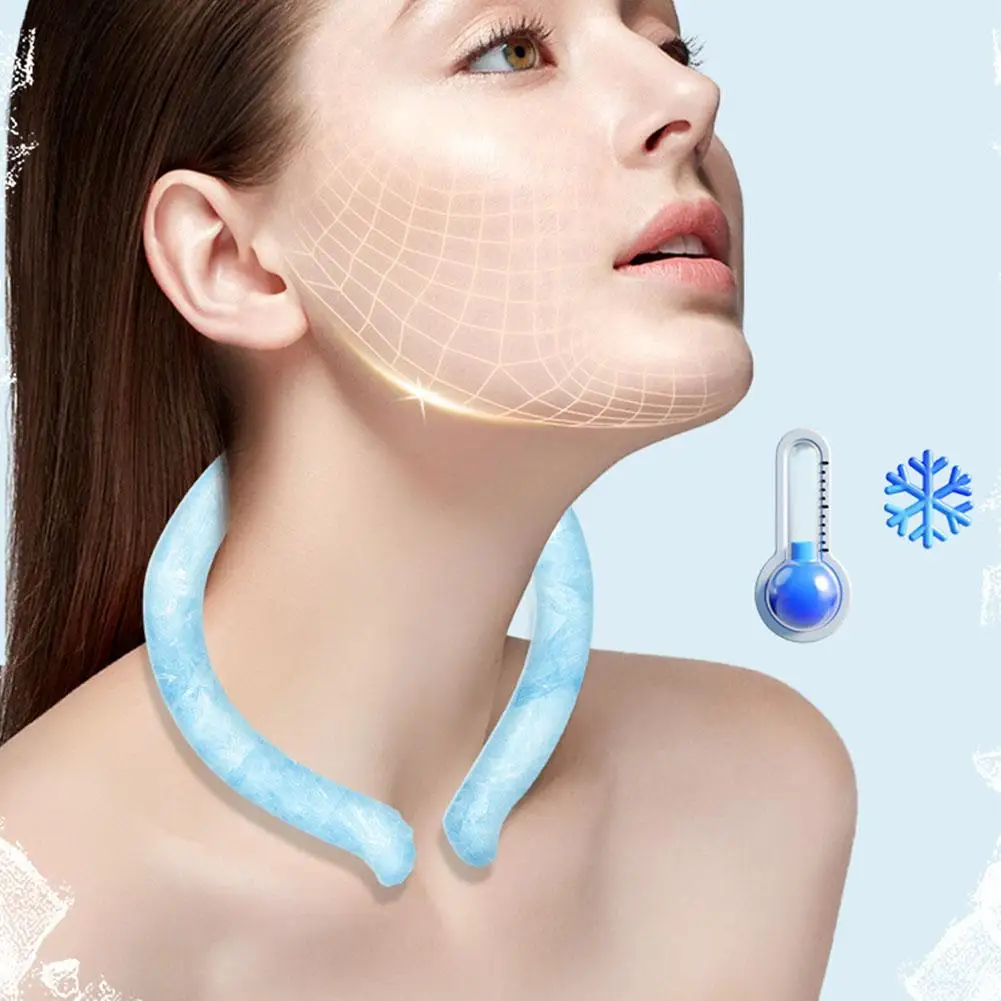 Anello refrigerante per il collo, impacco di ghiaccio personale riutilizzabile in gel per il collo, ideale per il caldo - Image 5