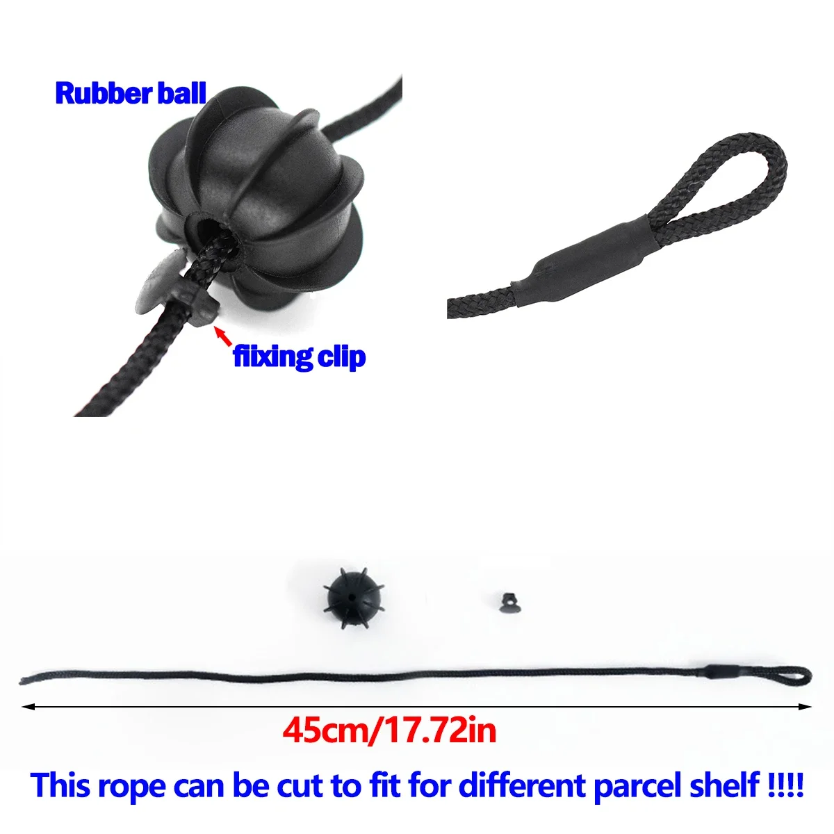 Luggage Strap For VW Golf MK5 MK6 Parcel Shelf String 1K6863447A 9B9 Cord Tonneau Cover Hatch Tailgate Trunk 2003 2004 2005 2006-2013 for luggage strap