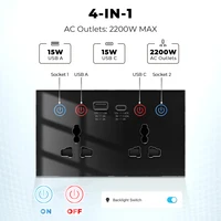 SMATRUL Tuya wifi plug USB And Type-C Port  3A  socket US EU UK Plug Power Monitor 10A WiFi Wall Socket - Image 2