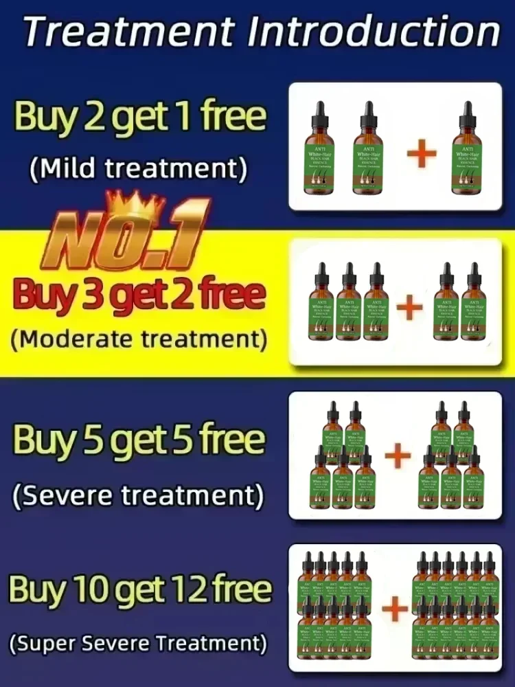 Hair Coloring Product Remove Gray Hair and Restore Natural Color in 7 Days