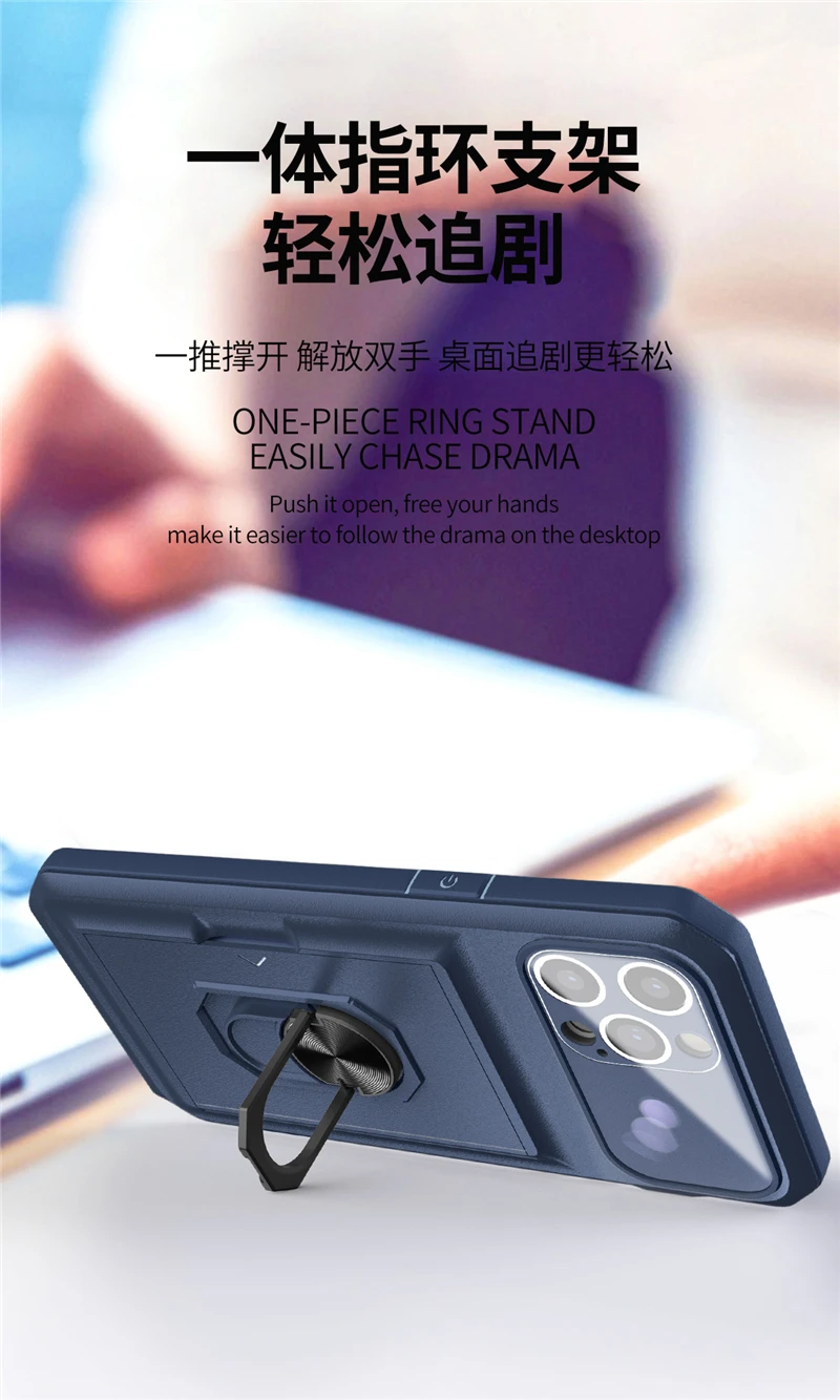 iphone 12 pro max silicone case Credit Card Slot Wallet Phone Case For iPhone 13 Pro Max 12 11 X XR XS Max 7 8 Plus Magnetic Ring Holder Camera Protection Cover case iphone 12 pro max