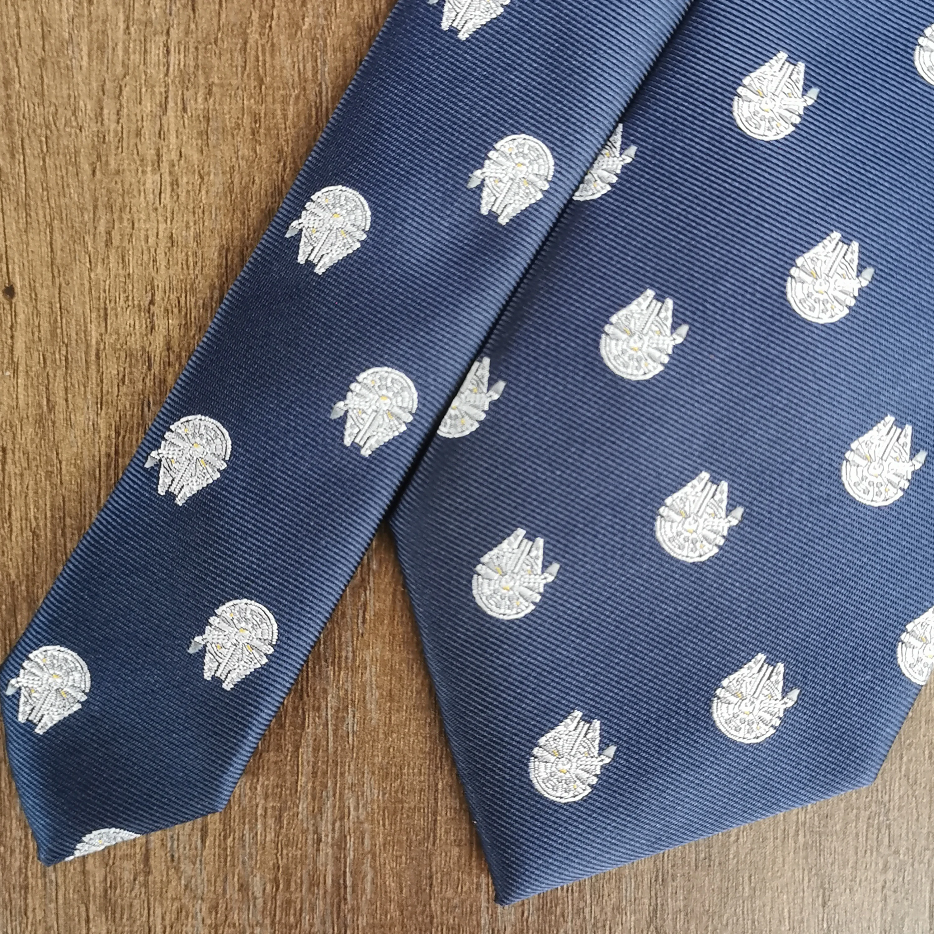 Microfiber Jacquard Comic Movie Theme Space Ship Tie Men Necktie neck tie