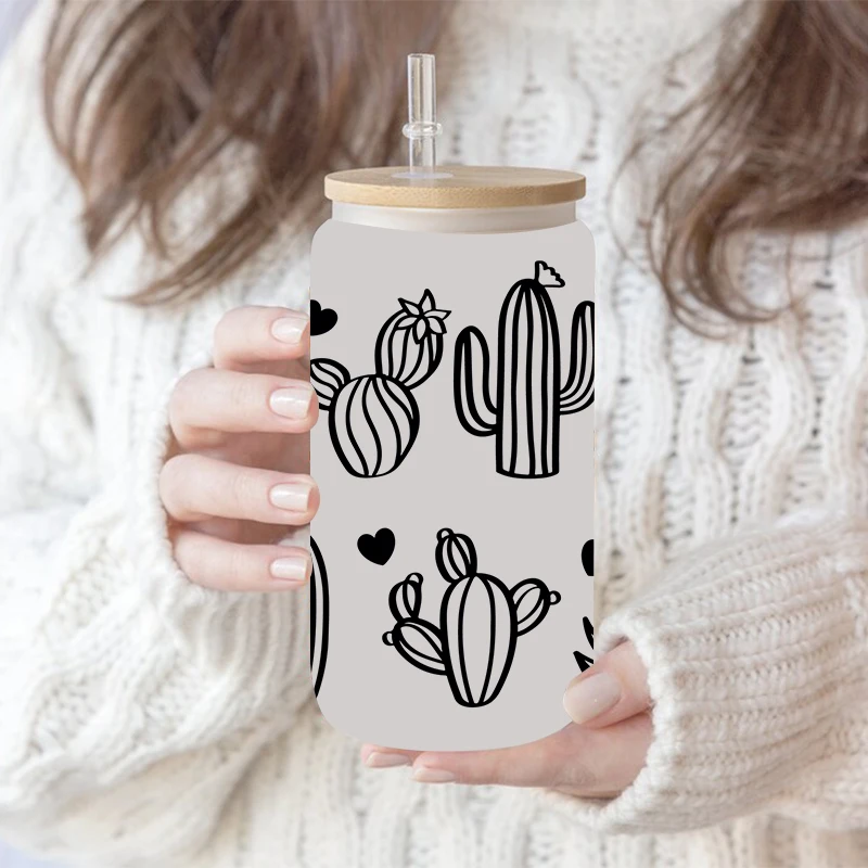 UV DTF Transfer Sticker PRAY MAMA Teacher For The 16oz Libbey Glasses Wraps Bottles Cup Can DIY Waterproof Decals D2629