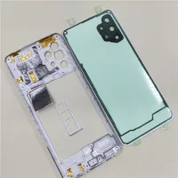 Phone Housing Middle Frame For Samsung Galaxy A32 4G A325 Battery Back Cover Case Panel Lid Rear Door With Camera Lens 5