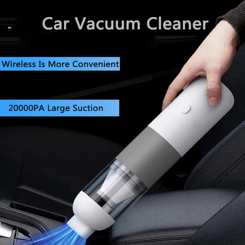 

Vaccum Cleaner Portable 120W 20000Pa Powerful Suction Wet And Dry Mini Handheld Car Vacuum Cleaners Car Cleaning Tools