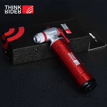 ThinkRider CO2 Pump For Bicycle Schrader Presta Adapter Bike Pump Inflator Aluminum Tire Tube Mini size MTB Bicycle Pumps CO2 Ca 2