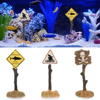 Aquarium Warning Decorative Poster Resin Sign Fish Tank Landscaping Decoration Ornaments Shrimp Shelter Simulation Coral Marking.jpg