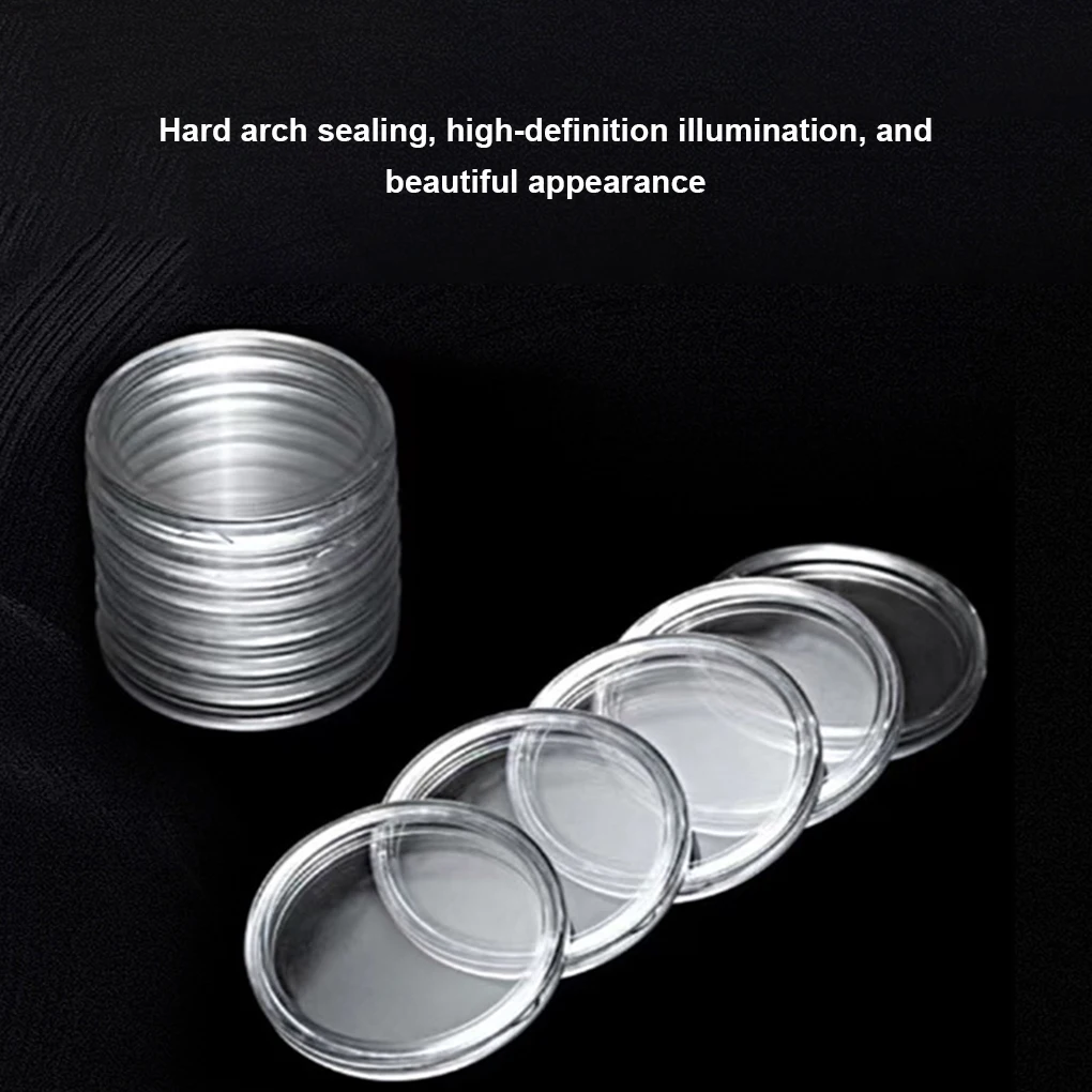 

100 шт., прозрачная коробка для сбора монет, 100 шт.