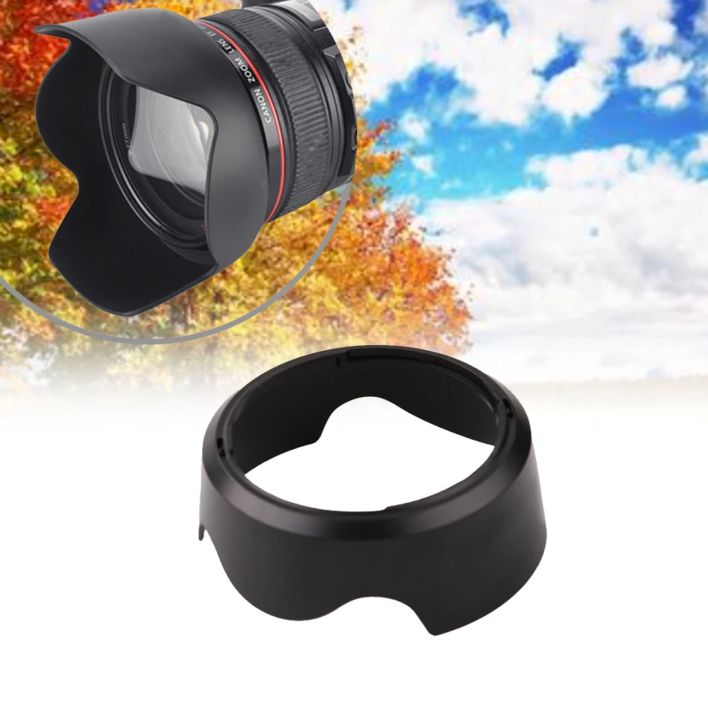 EW-63C Lens Hood Bayonet Lens Hood Shade Protector for Canon EF-S 18-55 STM Lens for Canon EF-S 55-250 STM Lens