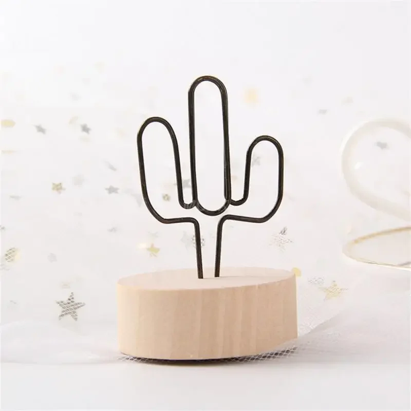 Retro Note Clip Wood Desktop Ornaments Photo Clip Memo Picture Frame Holder Photo Simplicity Home Decoration