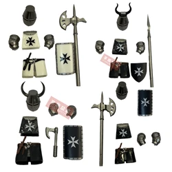 Medieval Crusades Soldier Movie Building block Weapon Sword Weapon Puzzle MOC Assembly Accessoriesmbly Accessories Series 2