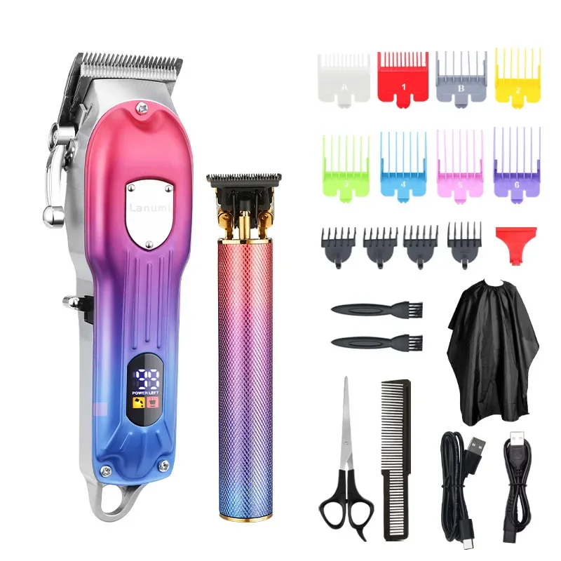 

Electric Pushing Scissors JM-2024 Electric Hair Clippers with LCD Digital Display Electric Barber for Men Oil Head Carving