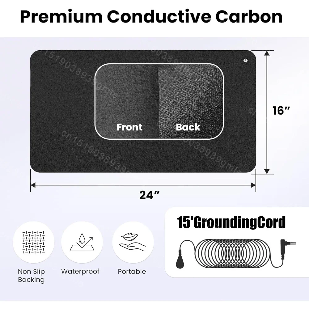 Grounding Mat for Sleep Pain Relief Earthing Therapy Mat Anxiety Relief Inflammation Better Health Grounding Conductive Rug