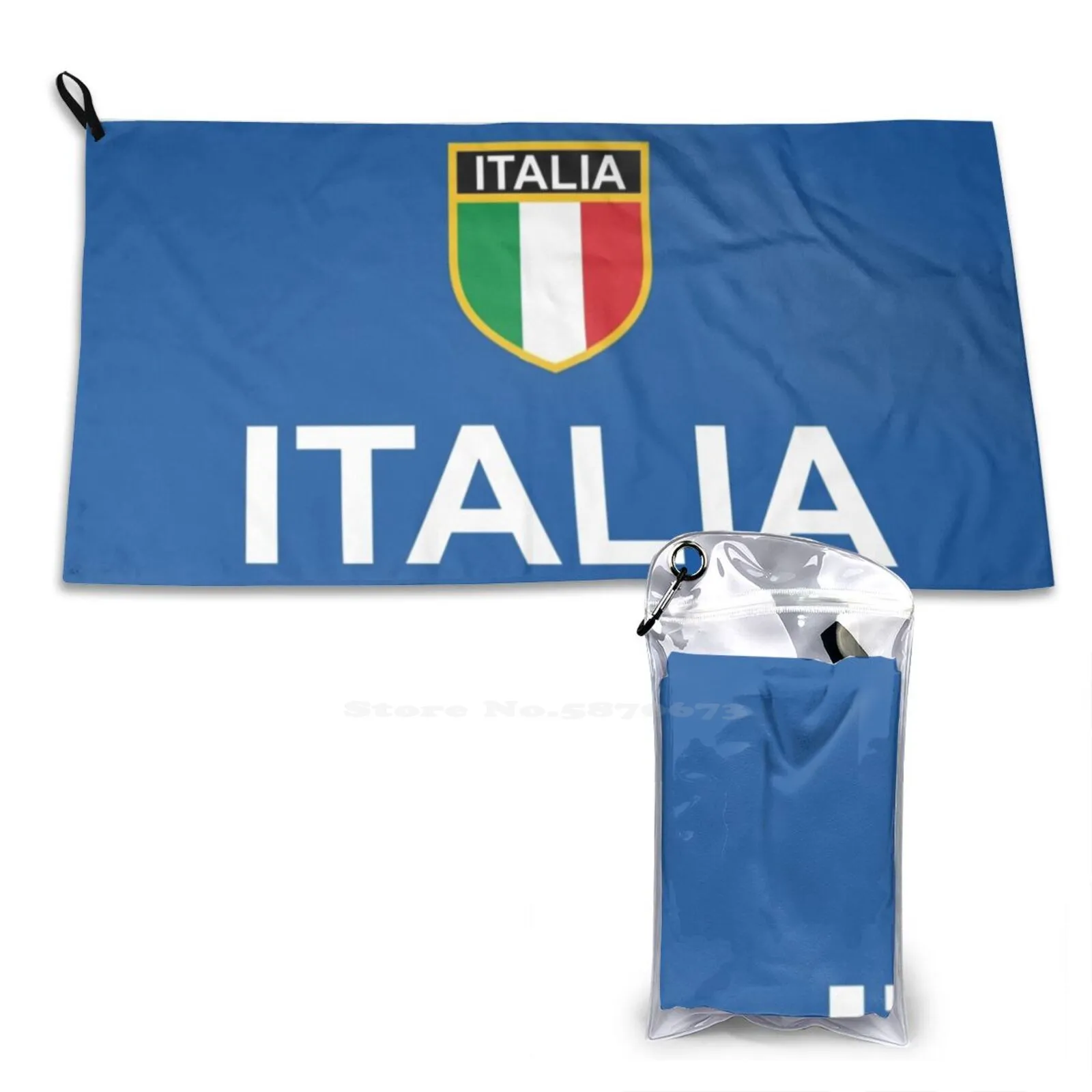 Italia Italia Bandiera Italiana Scudo Fan Italiani Asciugamano Morbido Asciugamano Sportivo Ad Asciugatura Rapida Italia Italia Bandiera Italiana Scud