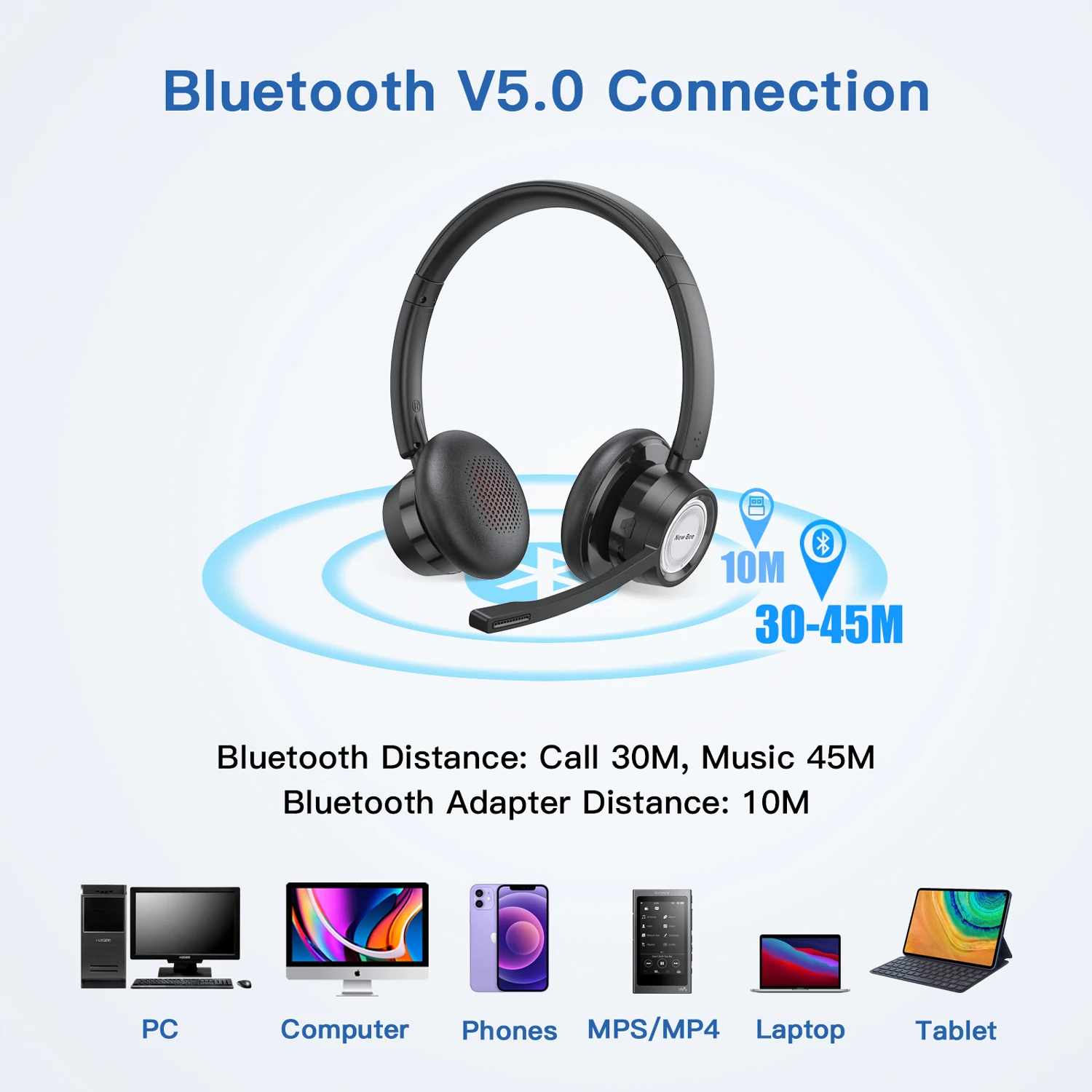 New Bee Bluetooth Earpiece V5.0 User Manual - How to Use and Troubleshoot 