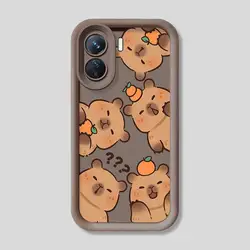 Cartoon Cute Capybara Soft Cover Phone Case for Redmi 9C (Mix01)