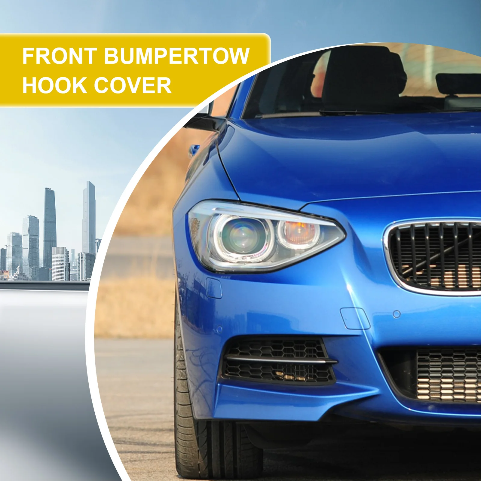 Front Bumper Tow Hook Cap Towing Eye Cover bumper strip For BMW 1 Series M-Sport F20 Sedan F21 Wagon 114i 116d 2012 -2014 51118053828