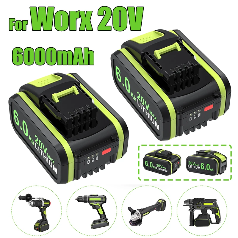 Worx 20v Batterie De Rechange Worx 20 V 4,0 Ah WA3553 U2013 Worx
