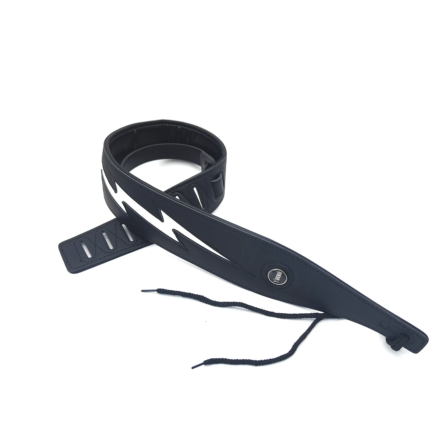 YUEKO Lightning Pattern/Flame Guitar Strap Adjustable Length Strap for Acoustic/ Electric Guitar/Bass Available in Multicolor