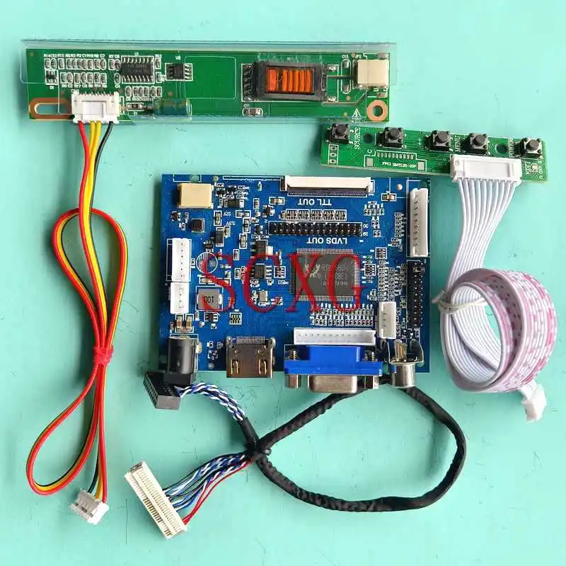 

For TD141TGCD1 TD141TGCD2 Laptop Display Screen Controller Board 1024*768 DIY Kit LVDS 30 Pin 14.1" 1CCFL AV VGA HDMI-Compatible