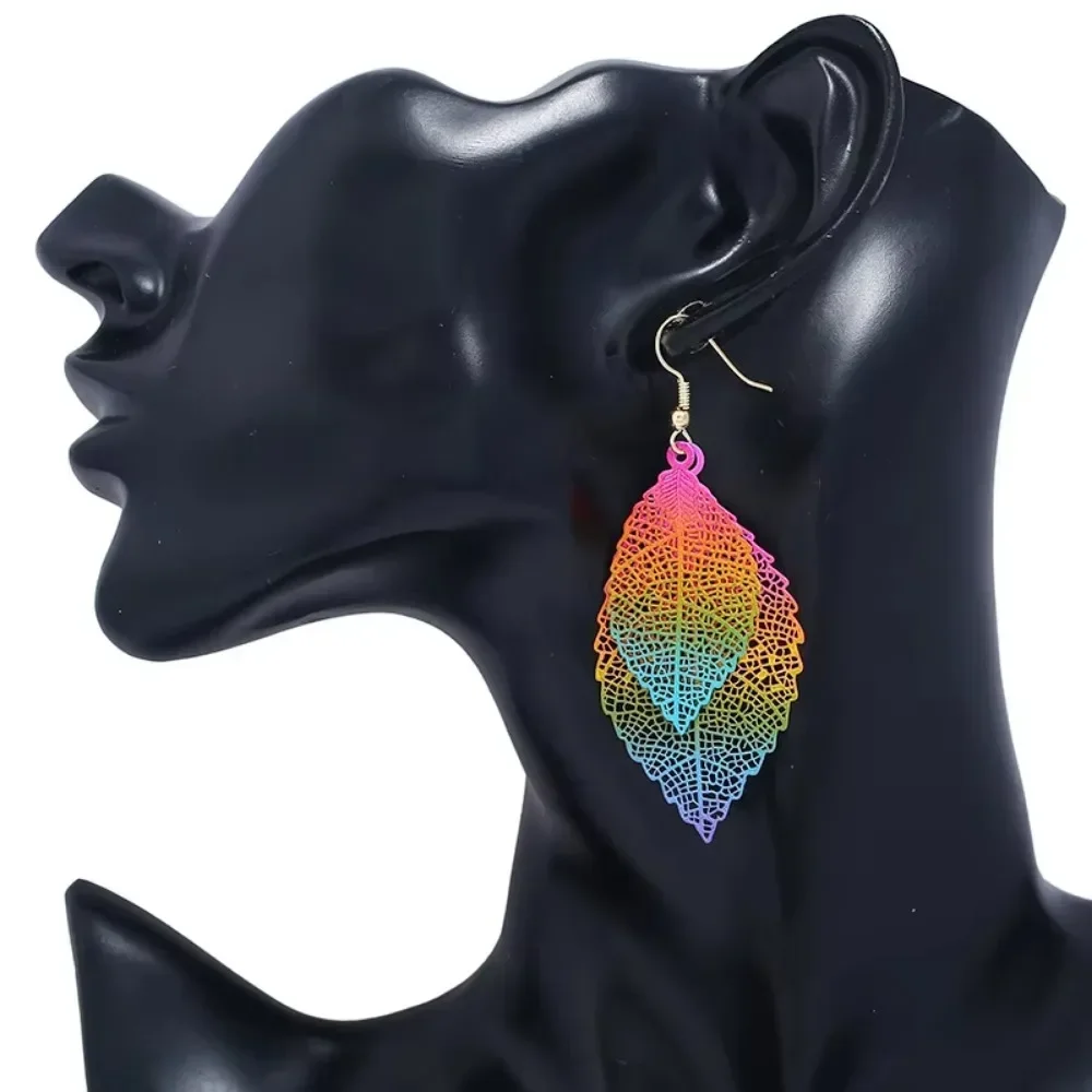 FSUNION Luxury Boho Leaves Drop Earrings for Women, 2025 Latest Fashion Statement Jewelry - Image 6