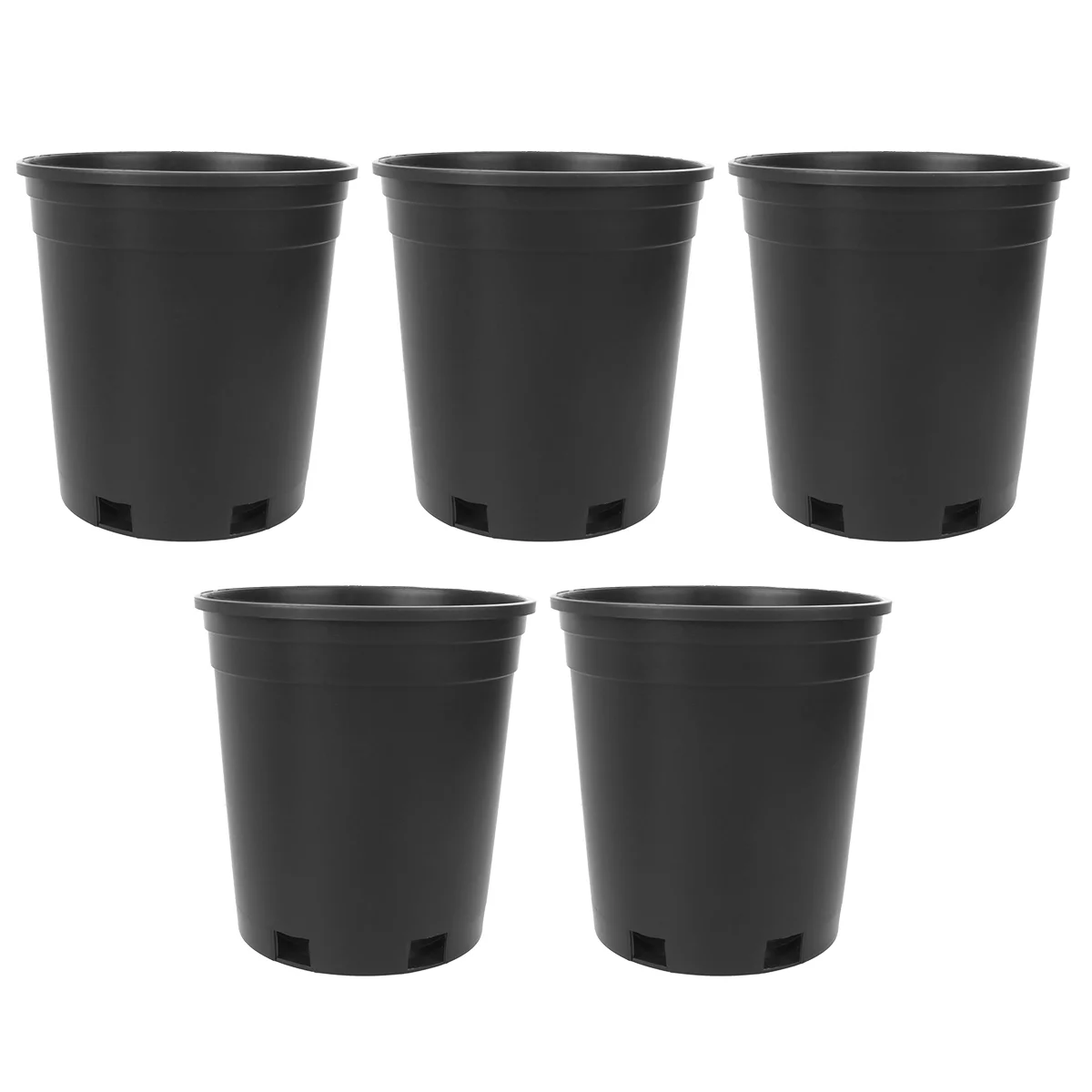 

1/3/5 Gallons Thicken Plastic Flower Pots Round Tree Growing Bucket Garden Balcony Planter Pots