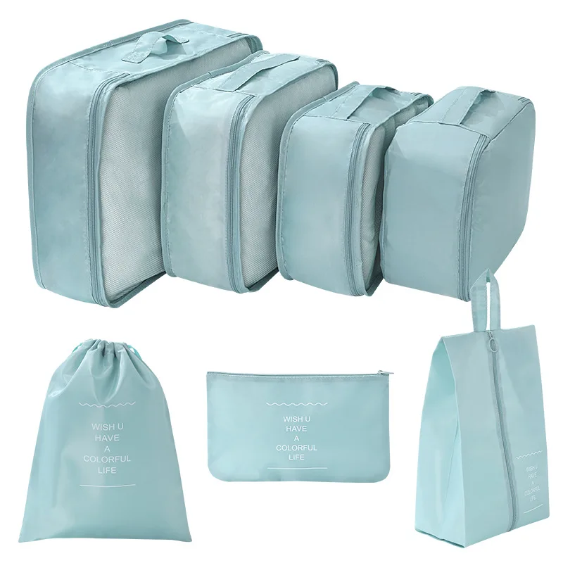 7-piece Set Travel Bag Organizer Clothes Luggage Travel Organizer