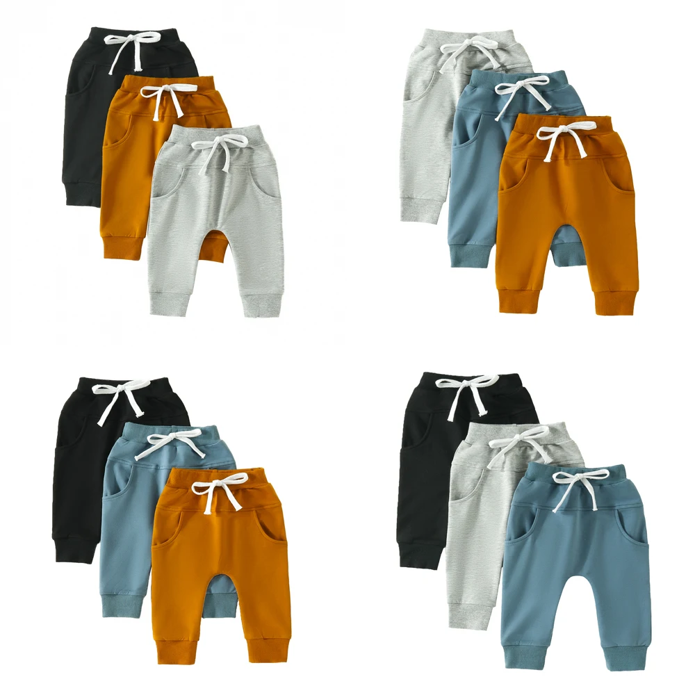 

3pcs/sets Toddler Newborn Casual Pants Kids Baby Boys Trousers For Sports Clothing Toddler Bottoms Infant Baby Clothes Pants