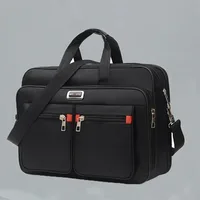 Porte-documents d'affaires de grande capacité pour hommes, sac à bandoulière Portable polyvalent, sac à main à poches multiples pour usage professionnel et décontracté 1